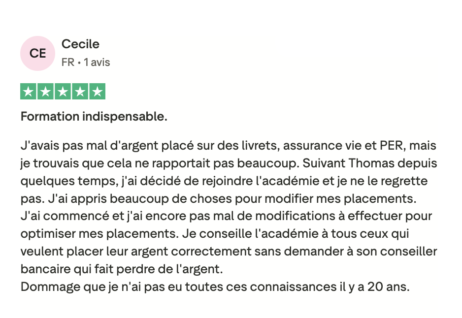 Témoignage de Cecile
